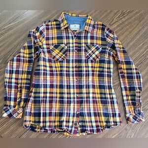 Legendary Whitetails Flannel Button Up Shirt  Plaid Womens Medium